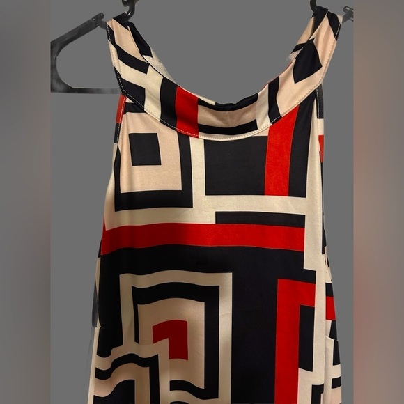 Womens Long Tank Top With Colorful Design XL - Picture 1 of 4